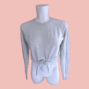 Club Monaco 100% Cashmere Front Knot Sweater – Light Blue XS